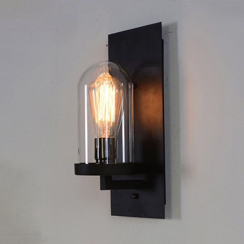 Retro loft glass lamp industry vintage wall lights warehouse corridor living room bedroom lamp cafe lights wall sconce ► Photo 1/6