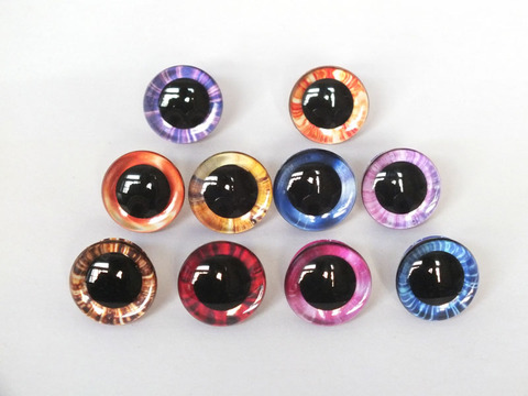 20pcs 16mm/20mm/25mm 3D safety toy eyes Color Doll Eyes DIY  + glitter Nonwovens -Can choose size and color ► Photo 1/6