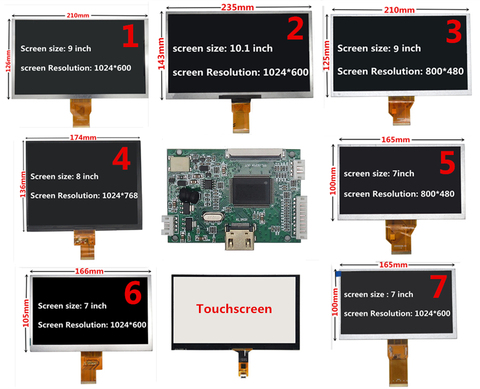 LCD Screen Display TTL Controller HDMI Driver Control Board for Lattepanda Raspberry Pi Banana Pi Driver Board ► Photo 1/6