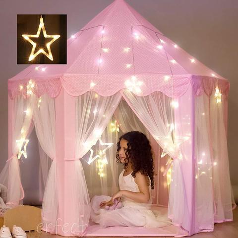 Portable Kids Toy Tipi Tent Ball Pool Princess Girl Castle Play House Children Small House Folding Playtent Baby Beach Tent ► Photo 1/6
