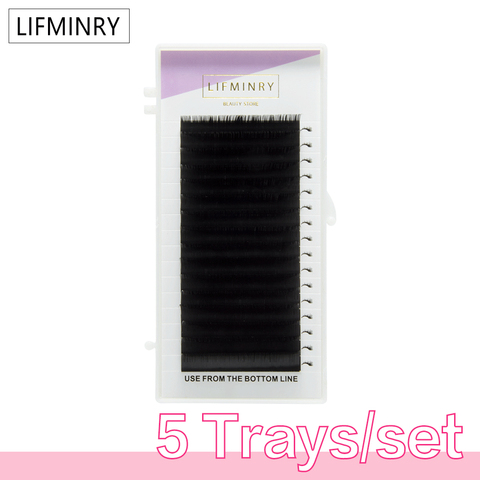 5 quality eyelash extensions tray fake mink single eyelash size single eyelash soft natural eyelash ► Photo 1/4