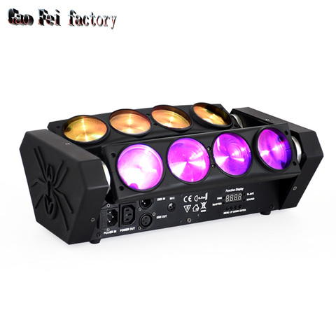 Led Spider Beam Moving Head Light 8X10W Rgbw 4In1 Moving Head Dmx Beam For Stage Dj Disco Laser Lights ► Photo 1/6