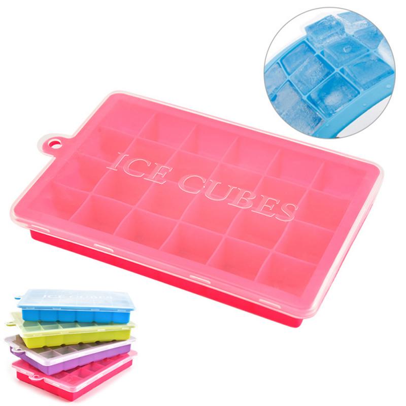 1pc 24 Grids Silicone Ice Lattice Mold, Household DIY Ice Making Tool