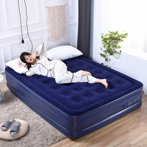 Inflatable bed double household single double-layer mattress foldable travel thickened outdoor air bed ► Photo 1/2