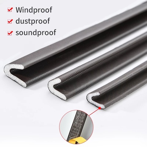 Freeshipping PU Foam Sound Proof Weather Draught Excluder Seal Door Window Gap Insulation V Type Strips for 3 Sizes to Choose ► Photo 1/6