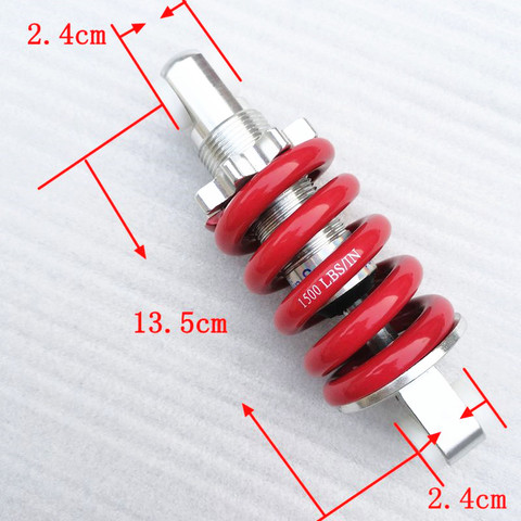 MTB Bike Adjustable Height Spring Shock Absorber 1500 LBS / 13.5cm length electrocar Bicycle Parts Rear Shock Spring Struts ► Photo 1/6