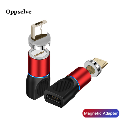 Oppselve Type-C Micro USB Adapter Magnetic Charger USB Connector for iPhone 12 11 Samsung Xiaomi Huawei Charger Cable Converter ► Photo 1/6