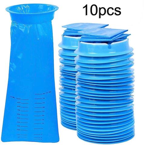 Unisex 10Pcs Urine Bags 1000ML Disposable Travel Car Airplane Motion Sickness Nausea Vomit Bag ► Photo 1/6