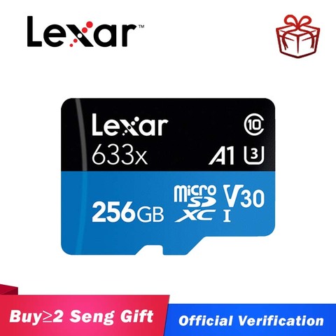 Original Lexar micro sd 128gb microsd 64GB Memory Card 256GB Class10 32gb tarjeta sd 512GB tf flash Card for phone free shiping ► Photo 1/6