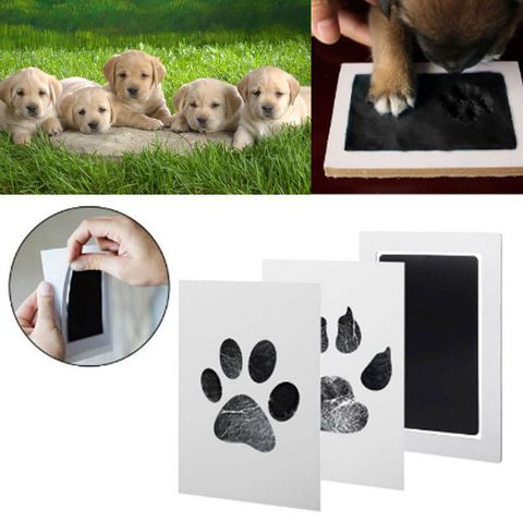 Baby Handprint Footprint Ink Pads Kits Pet Cat Dog Paw Print Souvenir Safe Non-Toxic Gifts 090C ► Photo 1/6