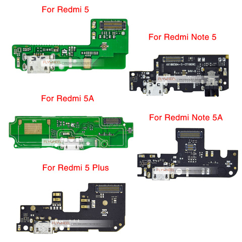 1pcs USB Charging Dock Plug Socket Port Connector For Xiaomi Redmi 5A 5 Plus Note 5 5A Charger Data Flex Cable Replacement Parts ► Photo 1/6