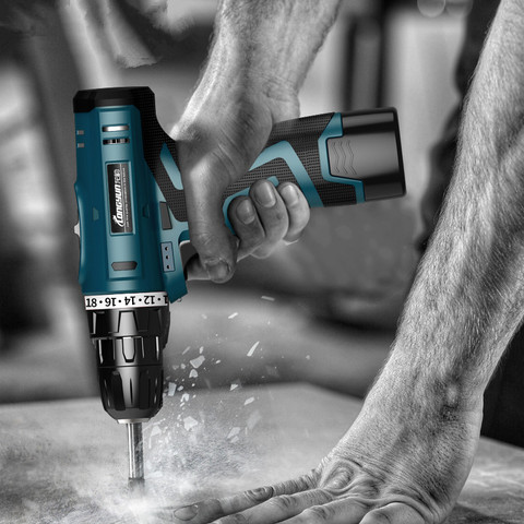 Cordless Combi Drill Electric Screwdriver Small Hand Drill Li-ion Battery  16.8V