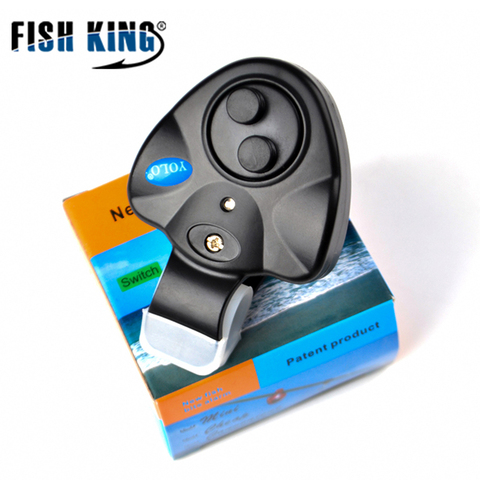 FISH KING Buzzer Carp Fishing Bite Alarm Without LR44 Battery Europe Feeder LED Light Automatic Electric Fishing Tackle ► Photo 1/6