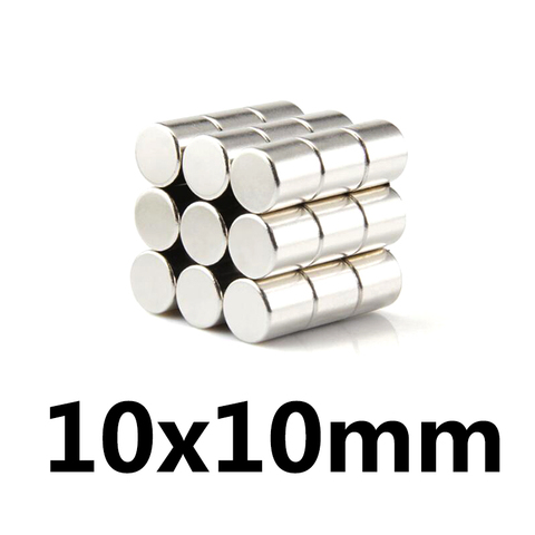 5/10/20pcs 10x10 mm Rare Earth Magnets Diameter 10x10mm Round disc Magnet 10mmx10mm Permanent Neodymium Magnet 10*10 mm ► Photo 1/4