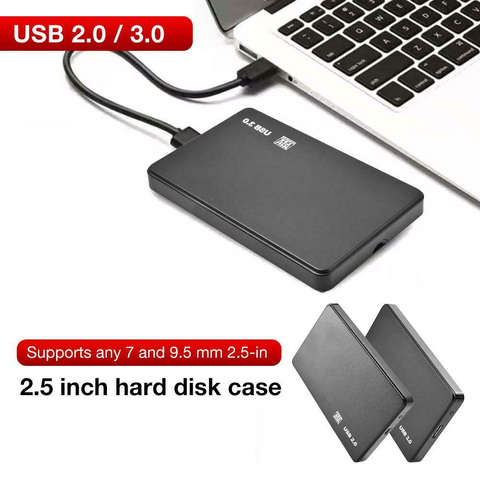 2.5'' Portable SATA External hdd docking station Case Closure HDD Hard Enclosure Disk USB 3.0 USB 2.0 External Hard Disk Case ► Photo 1/6