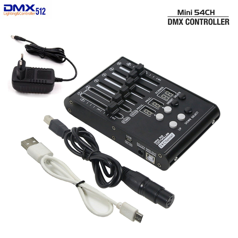 2022 NEW MINI DMX Console 54 Channels Stage Lights Controller DMX 512 Controller For Home KTV Entertainment DJ Control ► Photo 1/6