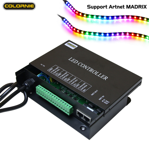 H802ra Artnet WS2811 WS2801 Led Decoder Led Strip Light Madrix Pixel Controller DMX Artnet Controller ► Photo 1/6