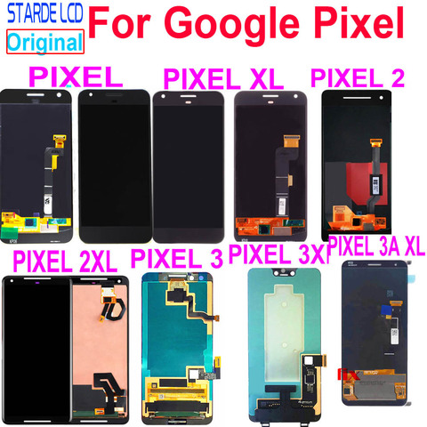 Amoled LCD For Google Pixel 2 3 3A XL LCD Display Touch Screen Digitizer Assembly Replacement For Google Pixel XL 2XL 3XL 3AXL ► Photo 1/6