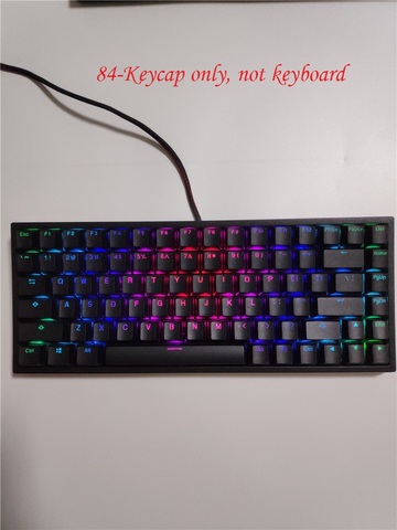 Keycool 84 Doubleshot PBT keycaps RGB backlighting transparent keycap top print double shot PBT keycap keycool84 ► Photo 1/3