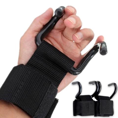 2Pcs Weight Lifting Training Fitness Gym Hook Grip Straps Wrist Support Gloves Strength Training Gym Fitness Hook Gloves ► Photo 1/6