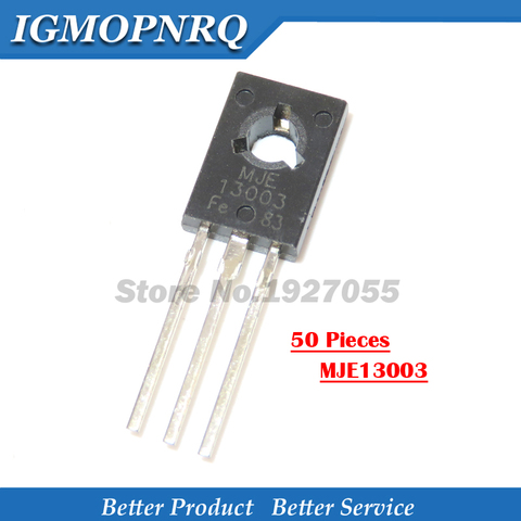 50PCS/LOT MJE13003 E13003-2 E13003 TO-126 Transistor 13003 New Original ► Photo 1/1