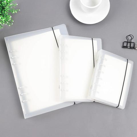 PP A5 A6 A7 Spiral Notebook Cover Transparent Matte Binder Cover for Diary Planner Paper Students Book Notebooks Cover 45sheets ► Photo 1/6