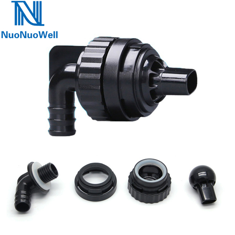 Back Filter Aquarium Outlet Connector Fish Tank Bulkhead Fixed Joint 360 Degree Wave Making Outlet Flat Duck Nozzle ► Photo 1/5