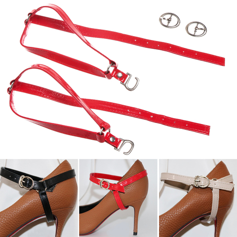 1Pair Women High Heels Holding Loose Anti-skid Straps Lace Shoes Band Bundle Shoelace Metal Tip Shoe Accessories Wholesale ► Photo 1/6