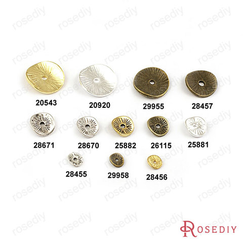 Wholesale 6mm~15mm Multi color optional  round Alloy Separated Spacers Diy Findings Accessories (JM1411) ► Photo 1/6