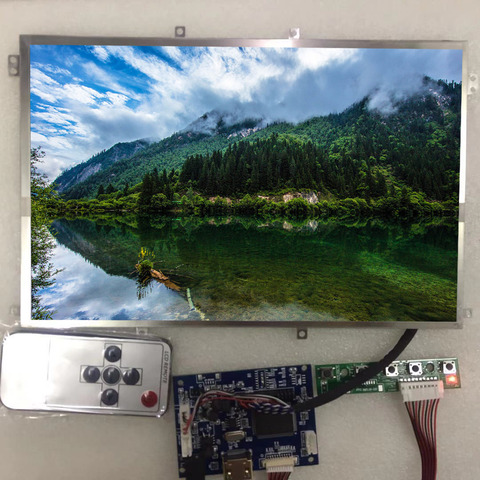 10.1 IPS Display 1280 * 800 HD LCD Monitor Remote Driver Control Board 2AV HDMI VGA for Lattepanda, Raspberry Pi USB TYPE -C ► Photo 1/5