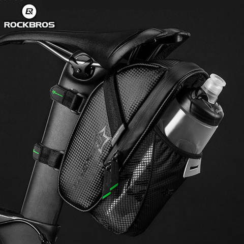 ROCKBROS  Rainproof Nylon Bike Saddle Bag MTB Bike Rear Front Bag Outdoor Cycling Mountain Bike Back Seat Tail Pouch Package ► Photo 1/6