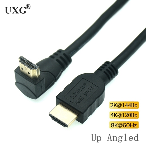 HDBCable For Xiaomi Mi Box HDMI-compatible 90 Degree Cable 8K/60Hz 4K/120Hz 48Gbps Digital Cables For PS5 PS4 HDMI-Splitter 8K ► Photo 1/5