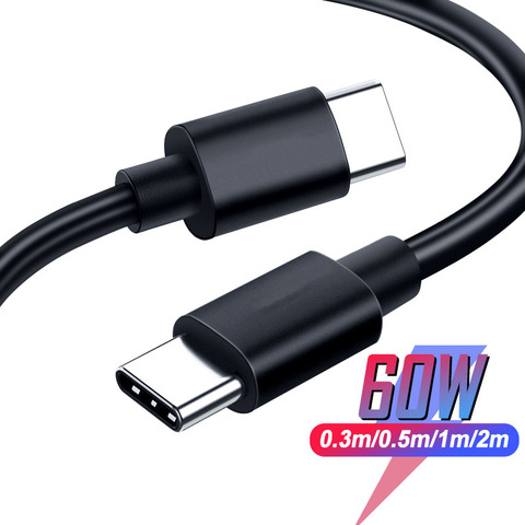 USB Type C Cable to USB C Cable Fast Charging Charger Cable for Switch Samsung Galaxy Note10 S10 Plus Quick Charge 4.0 Cable ► Photo 1/6