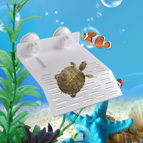 Aquarium pet supplies plastic turtles pier fish tank decoration turtle island reptile sun terrace floating island platform ► Photo 1/6
