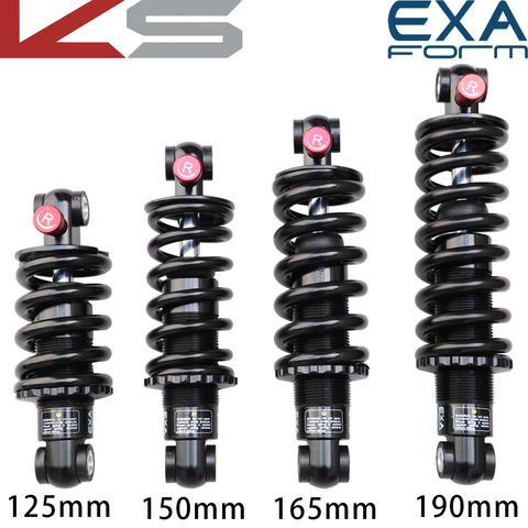 Taiwan EXA 291R 165/190mm bicycle rear shock absorber/lithium electric bicycle upgraded/oil pressure damping rear shock absorber ► Photo 1/5