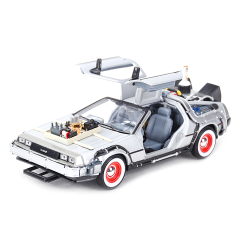 Welly 1:24 DMC-12 DeLorean Time Machine Back to the Future Car Static Die Cast Vehicles Collectible Model Car Toys ► Photo 1/6