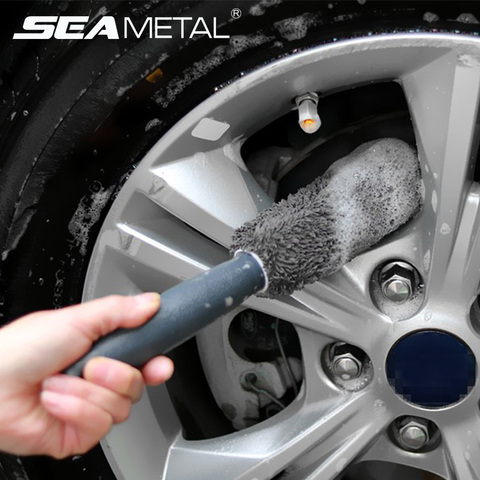 Car Wash Accessories Tyre Mud Auto Cleaning Detailing Car Care Brush Wet and Dry Wheel Tire Rim Clean Brush Auto Goods Accessori ► Photo 1/6