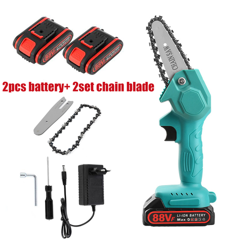 1080W Electric Chain Saw Cordless Electric Pruning Saw Protable Mini Chainsaw Garden Logging Woodworking Tool With Battery ► Photo 1/6