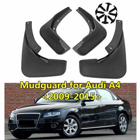 4pcs PP Car Tire Fender Flare Wheel Arch Protector Flexible Mud Flaps  Muguard For Audi- A4 B8 2009 2010 2011 2012 2013 2014 2015 - Price history  & Review, AliExpress Seller - GWL-ONE PIECE SHIPPING. Store