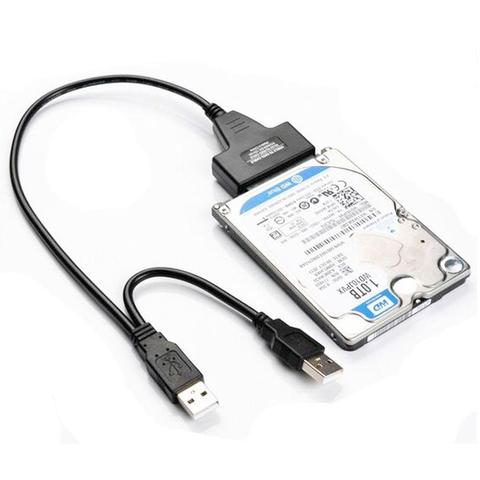 0.3m USB SATA Cables Converter Hard Disk Drive 7+15 Pin SATA to USB 2.0 Adapter Cable for 2.5 Inch HDD Laptop Converter Cables ► Photo 1/6