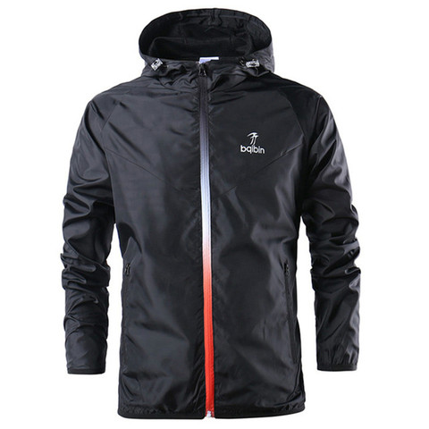 2022 New Spring Summer Mens Fashion Youth windbreaker running training suit Thin Jackets Hooded Casual Sporting Coat ► Photo 1/6