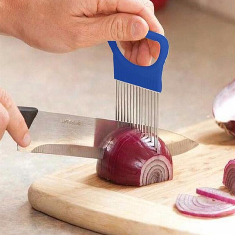 Multi-purpose Onion Cutter Stainless Steel Plastic Vegetable Slicer Tomato Cutter Metal Meat Needle Kitchen Accessories Gadgets ► Photo 1/6