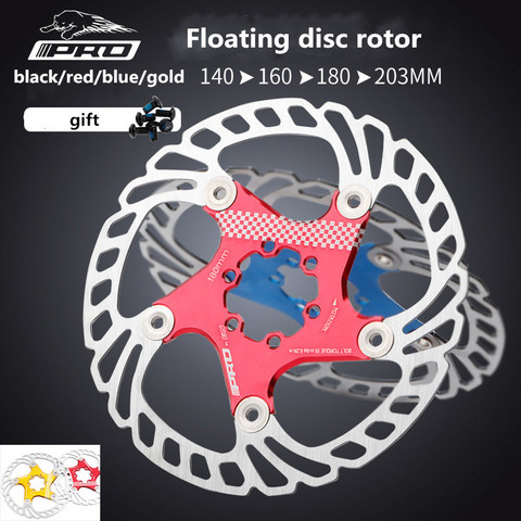 Bicycle 140 160 180 203mm disc brake rotor floating thickening anodized quick cooling ultra-light disc ► Photo 1/5