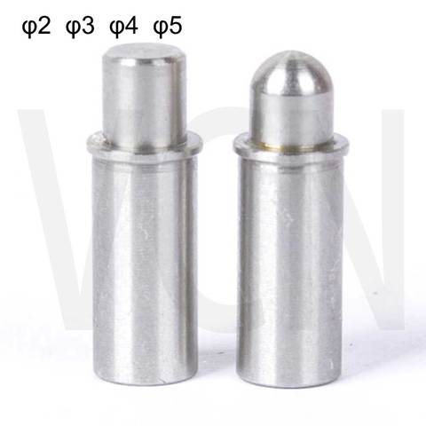 MPJS MPJL VCN510 Spring pins ,spring plungers,304 Stainless Steel pins ,short type ,body dia 2mm 3mm 4mm 5mm ► Photo 1/4