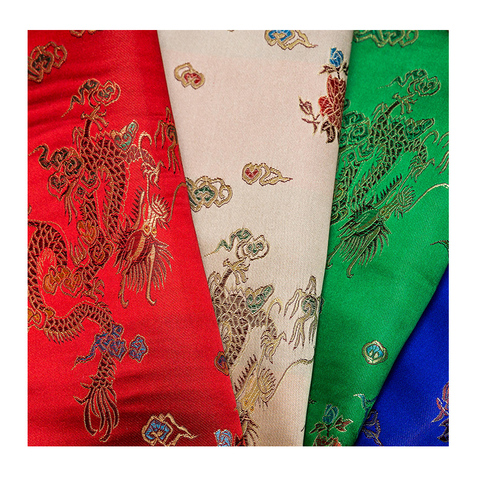 Dragon pattern fabric brocade jacquard fabric material for sewing cheongsam kimono and bags ► Photo 1/5