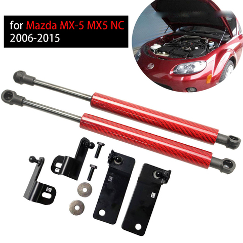 for Mazda MX-5 MX5 NC 2006-2015 modify Auto front bonnet hood Gas Struts Shock Struts Damper Lift Supports ► Photo 1/6
