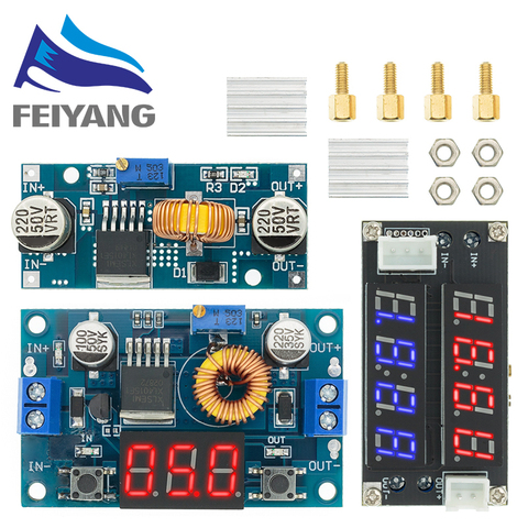 2 in 1 XL4015 5A Adjustable Power CC/CV Step-down Charge Module LED Driver Voltmeter Ammeter Constant current constant voltage ► Photo 1/6