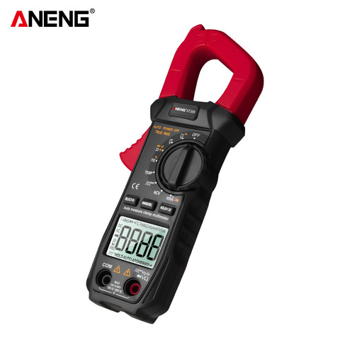 LCD ANENG ST209 Digital Multimeter Clamp Meter 6000 Counts True RMS Amp DC/AC Current Clamp Tester Meters Voltmeter Auto Ranging ► Photo 1/6