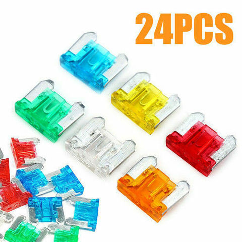 24pcs Micro Mini Blade Fuses Assorted Kit Set Car Auto Truck SUV Low Profile APS ► Photo 1/4