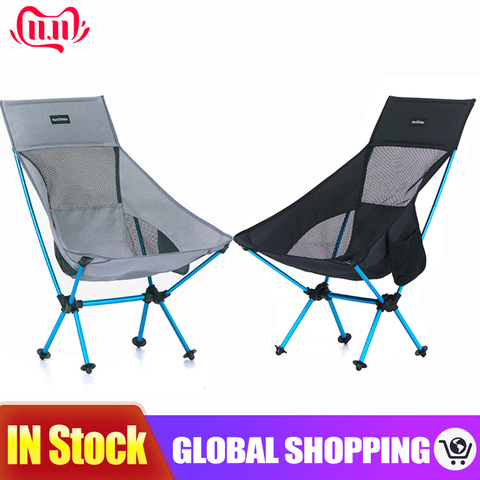 Fishing Chair Lightweight Collapsible Travel Chair Foldable Beach Chair Ultralight Portable Folding Camping Chair ► Photo 1/6